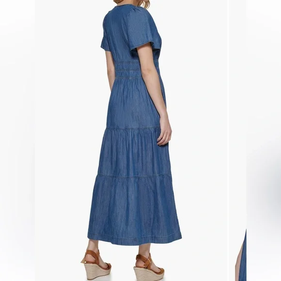 Blue Denim Dress - Picture 4 of 9